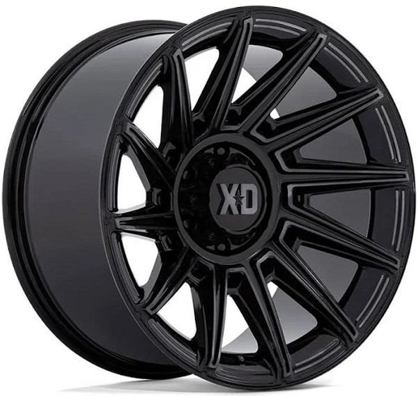 (Clearance - No Returns) 20x10 XD Series XD867 Specter Gloss Black Gloss Black w/ Gray Tint 6x5.5/139.7 -18mm
