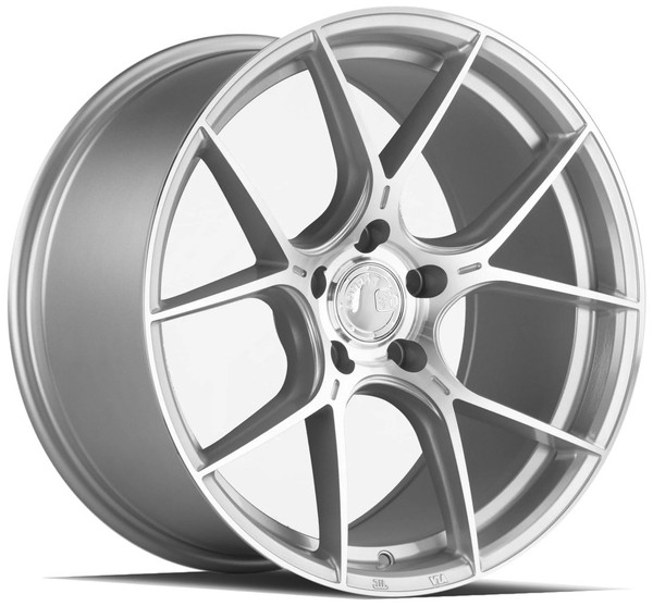 18x9.5 Aodhan AH-11 Gloss Silver Machined 5x112 35mm