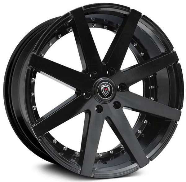 22x9.5 Marquee M3226B Gloss Black 6x5.5/139.7 25mm