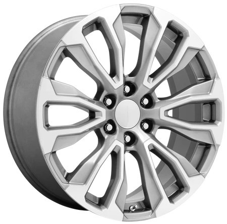 24x10 Performance Replicas PR211 Silver Machined  6x5.5/139.7 31mm