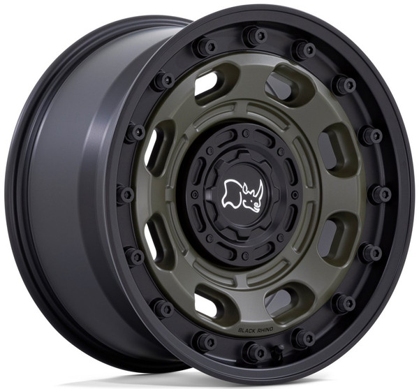 18x9 Black Rhino Atlas Olive Drab Green w/ Black Lip 6x135 6x5.5/139.7 0mm