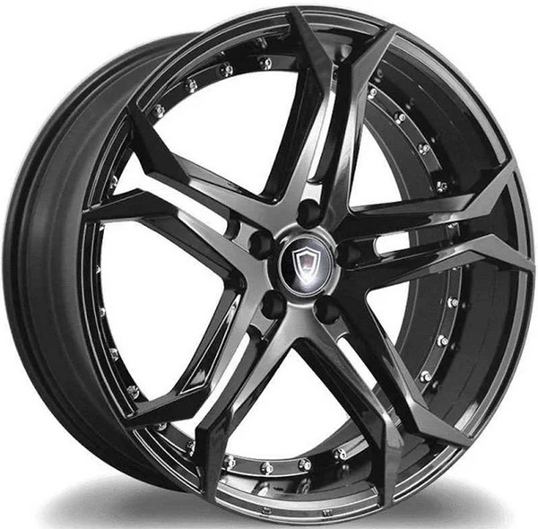 20x9 Marquee M3284 Gloss Black 5x115 15mm