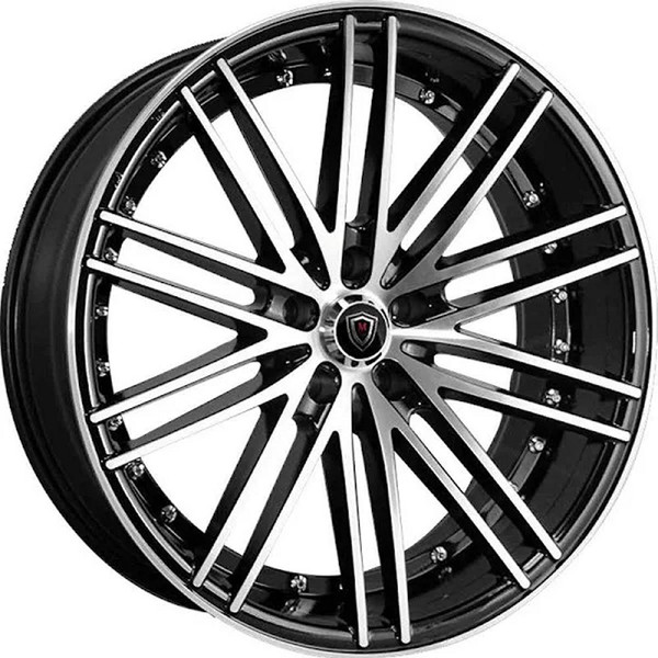 (Black Holiday Sale) 20x9 Marquee M3246 Gloss Black Machined 5x120 15mm