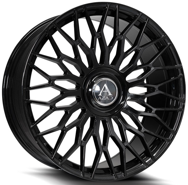 22x9 AZAD AZ301 Gloss Black 5x112 5x4.5/114.3 35mm