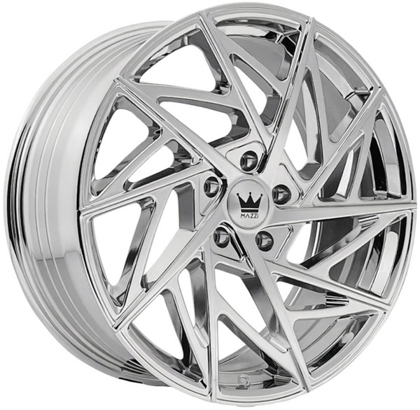 17x8 Mazzi Freestyle 377 Chrome 5x4.25/108 35mm