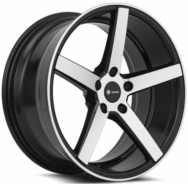 20x9.5 Vors TR5 Gloss Black Machined 5x120 35mm (CUSTOM)