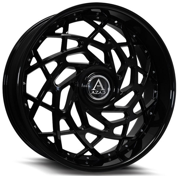 24x10 AZAD AZReign Gloss Black 5x120 5x5/127 10mm