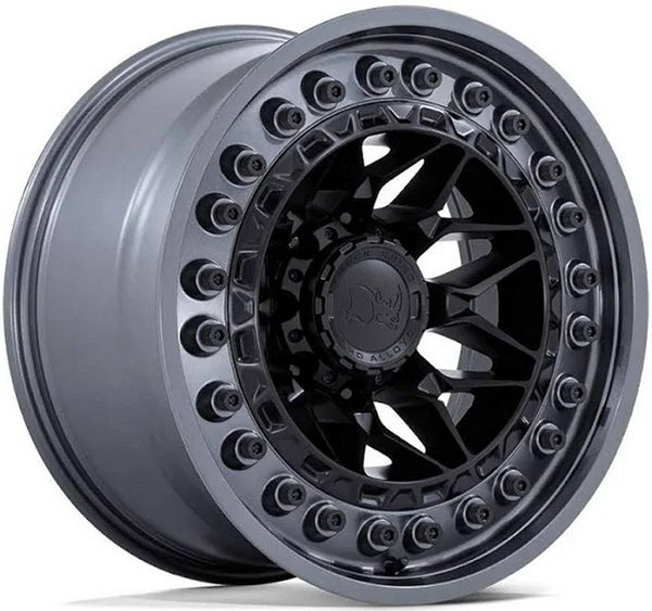 20x10 Black Rhino Alpha Matte Black w/ Gunmetal Lip 8x170 -18mm
