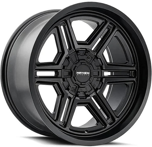 20x10 Mayhem Hermosa 8117 Matte Black 8x6.5/165 -25mm