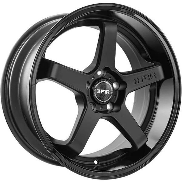 (End of Year Sale) 18x8.5 F1R FC5 Matte Black w/ Gloss Black Lip 5x4.5/114.3 38mm