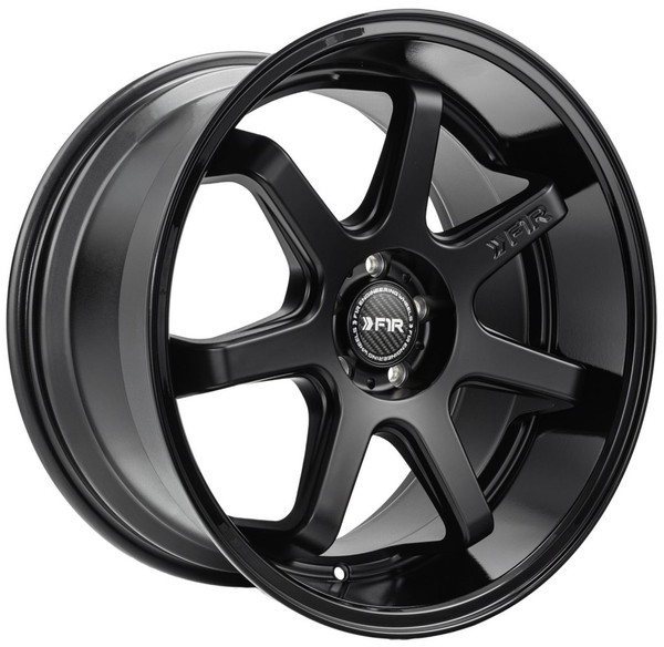 (End of Year Sale) 18x8.5 F1R FC7 Matte Black w/ Gloss Black Lip 5x100 35mm