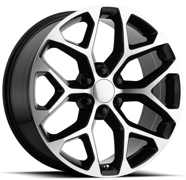 22x9 Performance Replicas PR176 Gloss Black Machined 6x5.5/139.7 24mm