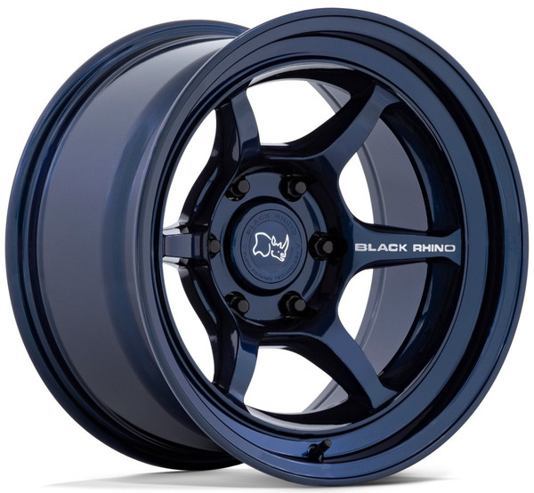 16x8 Black Rhino Shogun Gloss Midnight Blue 6x5.5/139.7 -10mm