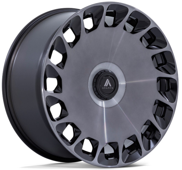22x10.5 Asanti ABL-45 Gloss Black Machined w/ Double Dark Tint  5x4.25/108 5x4.5/114.3 45mm
