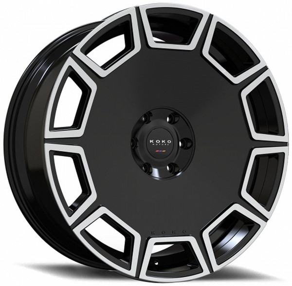 22x10.5 Koko Kuture Sicily Gloss Black Machined (CUSTOM)