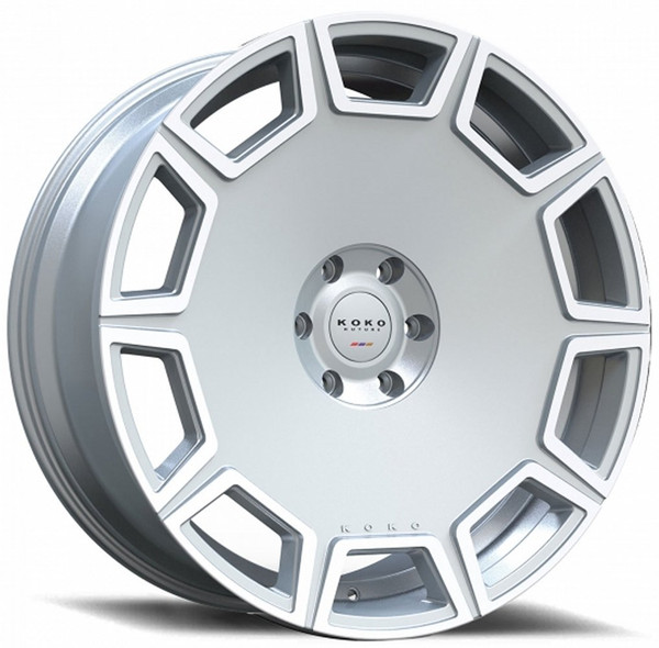22x10.5 Koko Kuture Sicily Silver Machined Face 5x130 45mm