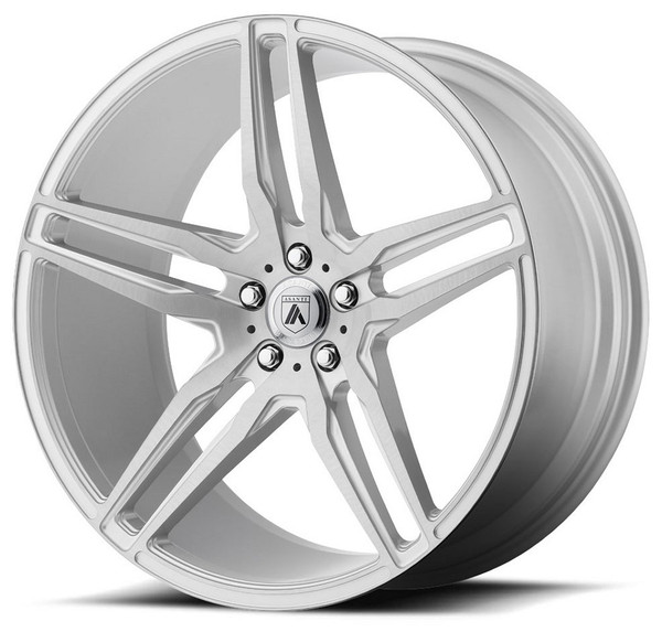 (Clearance - No Returns) 22x10.5 Asanti ABL-12 Brushed Silver 5x115 25mm