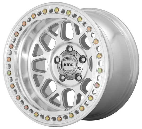 18x9 KMC KM235 Grenade Crawl Machined (True Beadlock) 8x6.5/165 10mm