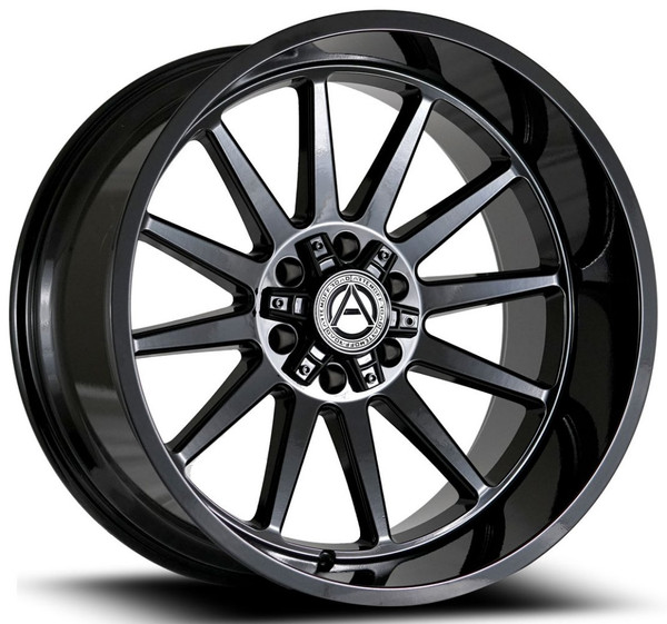 24x12 Artem Off-Road A203 Seneca Gloss Black (* May Require Trimming) 5x5/127 5x5.5/139.7 -44mm