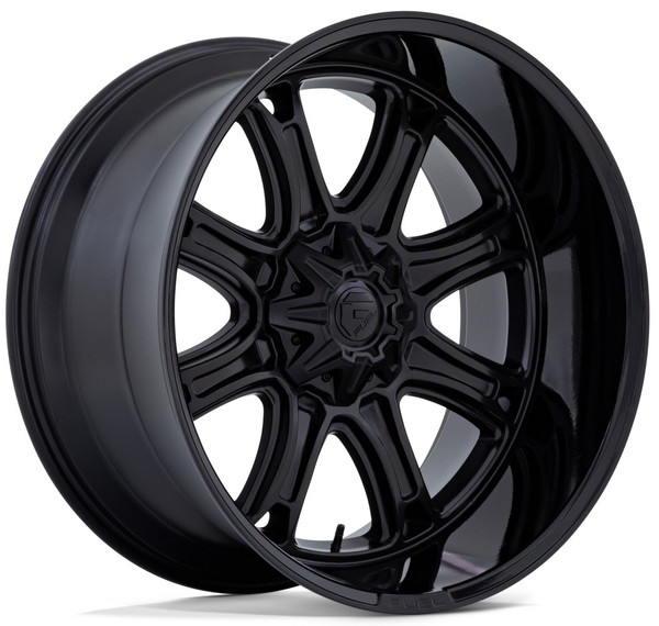 22x10 Fuel Off-Road Darkstar Matt Black w/ Gloss Black Lip FC853 6x135 6x5.5/139.7 10mm