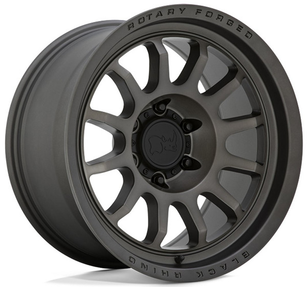 (Clearance - No Returns) 18x9.5 Black Rhino Rapid Matte Brushed Gunmetal (Rotary Forged) 5x5/127 -18mm-1700159087