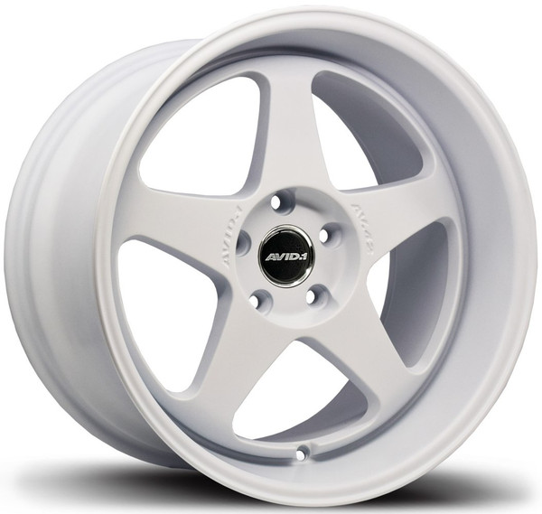 18x9.5 AVID.1 AV-42 Matte White 5x100 35mm