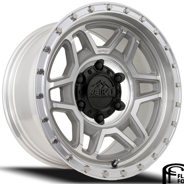 17x8.5 Reika R40 Trooper Machined Clear (Flow Formed) 6x135 0mm