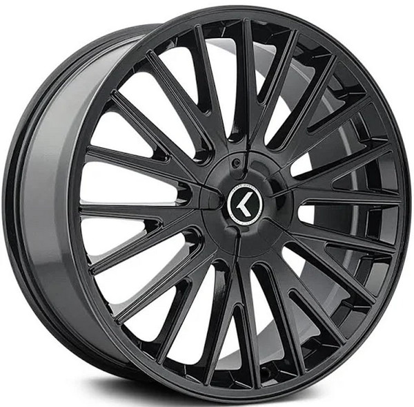 17x8 Kraze KR185 Gloss Black 5x4.25/108 5x4.5/114.3 38mm