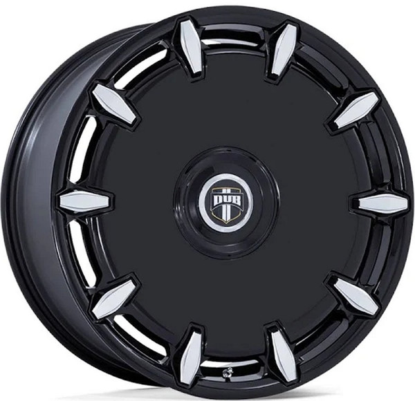 24x9 DUB DC271 Cheef Gloss Black Milled 5x115 5x120 38mm