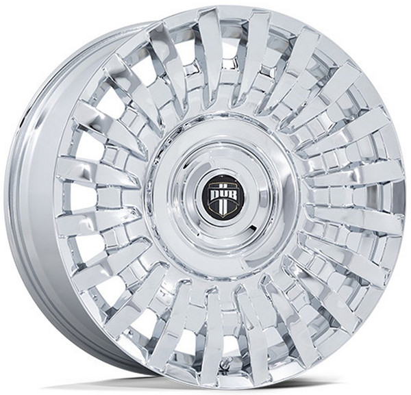 24x10 DUB DC272 Honcho Chrome 6x135 6x5.5/139.7 30mm