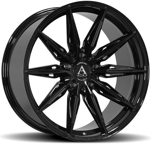 20x9 AZAD AZFF02 Gloss Black (Flow Form) 5x120 35mm