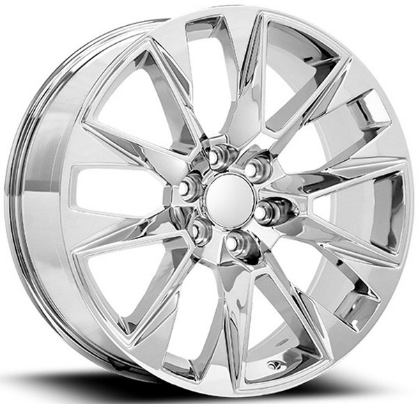 24x10 OE Concepts Replica 2019 Chevy LTZ Chrome C17 6x5.5/139.7 31mm