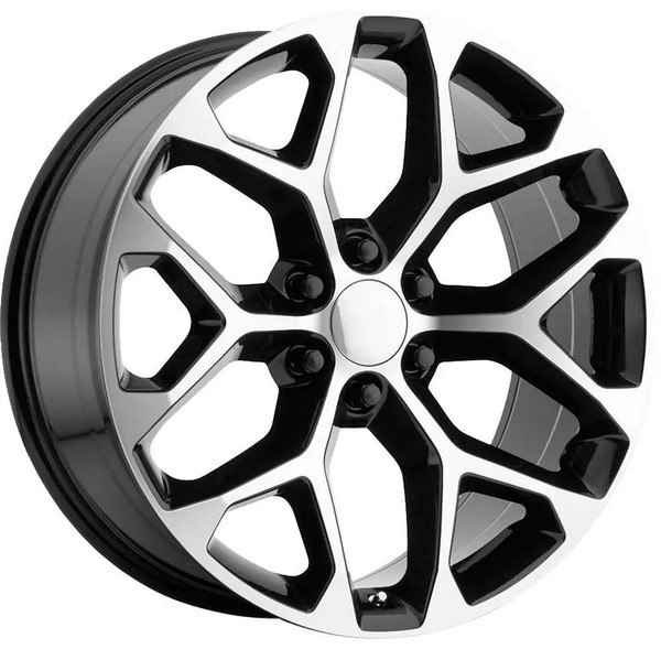 24x10 OE Concepts Replica 2015 GMC Sierra Gloss Black Machined G09 6x5.5/139.7 24mm