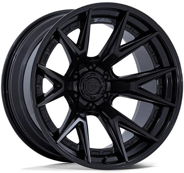 22x10 Fuel Off-Road Catalyst Matte Black w/ Gloss Black Lip FC402 6x135 -18mm