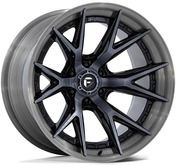 22x12 Fuel Off-Road Catalyst Gloss Black Brushed Dark Tint FC402 (* May Require Trimming) 6x5.5/139.7 -44mm
