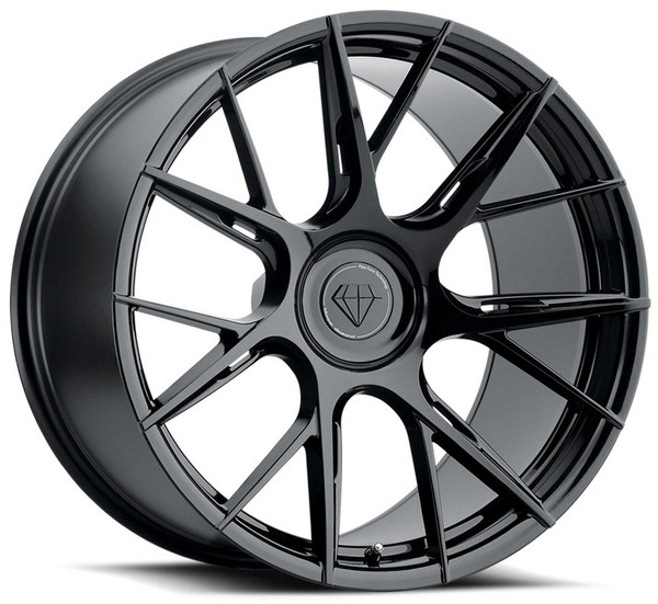 20x10 Blaque Diamond BD-F18 Gloss Black (Flow Forged) 5X115 15mm
