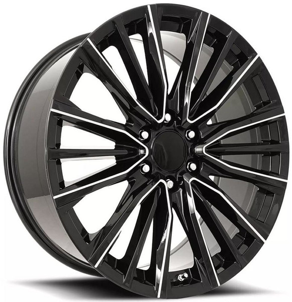 26x10 Platinum V Replica Wheel Gloss Black Ball Milled FR205 6x5.5/139.7 28mm 