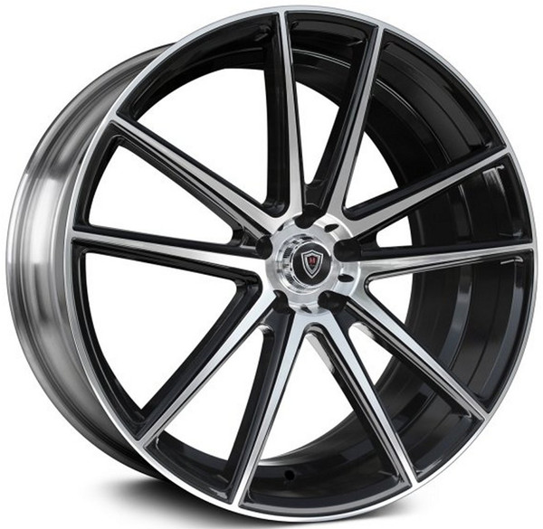 22x9 Marquee M3197 Gloss Black Machined  5x115 15mm-1700176529