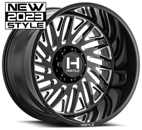 22x10 Hostile H131 Syclone Blade Cut (8 Lug) 8x180 -25mm