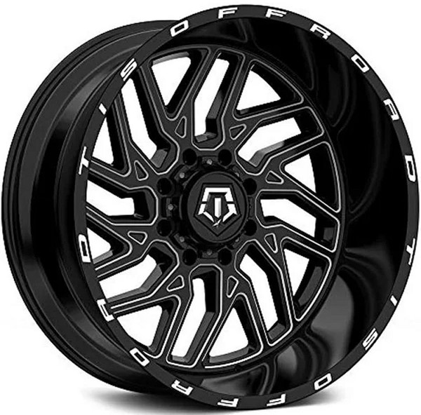 26x14 TIS Off-Road 544BM Gloss Black Milled (* May Require Trimming) 8x170 -76mm-1700182087