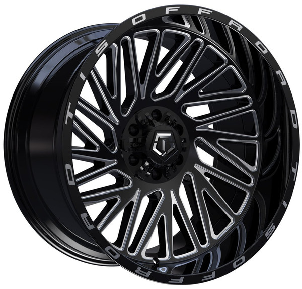 22X10 TIS Off-Road 553BM Gloss Black Milled 8x180 -12mm