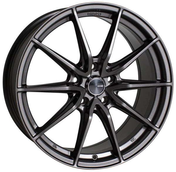 18x8 Enkei Draco Anthracite 5x4.25/108 40mm
