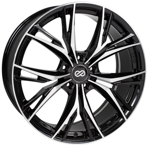 18x8 Enkei ONX Gloss Black Machined 5x4.5/114.3 40mm