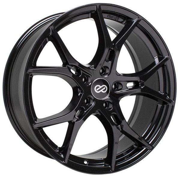 19x8 Enkei Vulcan Gloss Black 5x4.5/114.3 45mm