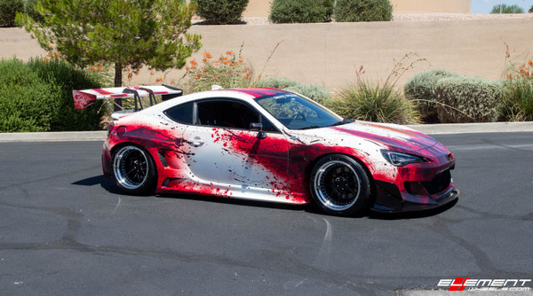 18x11 5x100 265/35/18 | 18x12.5 5x100 305/30/20 | 2015 Scion FR-S Custom Wide body