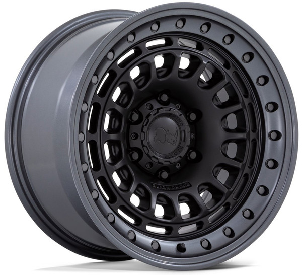 17x9 Black Rhino BR014 Sahara Matte Black w/ Gunmetal Lip 6x5.5/139.7 0mm