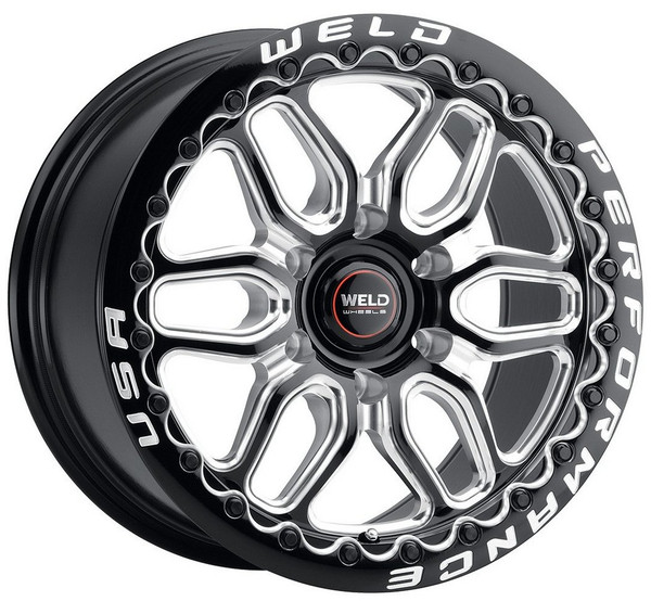 17x11 Weld Performance Laguna 6 Beadlock S903 Gloss Black Milled Machined (Rotary Formed) 6x5/127 36mm