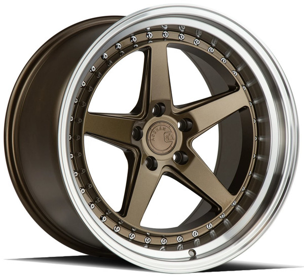 18x9.5 Aodhan DS05 Bronze w/ Machined Lip 5x4.5/114.3 30mm
