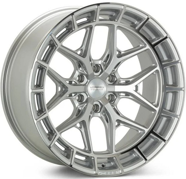 22X12 Vossen HFX-1 Silver Machined (Hybrid Forged) (* May Require Trimming) (Extreme Deep Concave) 8x6.5/165 -44mm