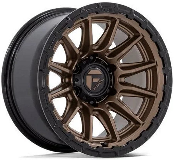 22X9.5 Fuel Off-Road Piston Matte Bronze w/ Gloss Black Lip FC866 6x5.5/139.7 20mm